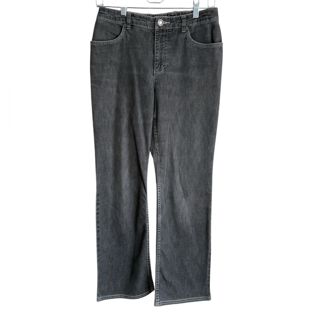 Pendleton Comfort Waist Gray Wash Straight Leg Denim Jeans Size 10 Petite